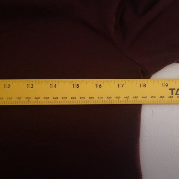 Anne Taylor Loft Ladies Size Small Burgundy Lightweight Turtleneck - Picture 7 of 9
